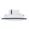 JOGO CAMA SARTORIA BC/MA TRUSSARDI SOLTEIRO 170X260 BRANCO/AZUL MARINH