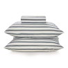 JOGO CAMA LOURENCO KARSTEN KING 193X203 BRANCO C/LISTRAS AZUL 3733964