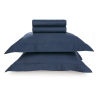 JOGO CAMA DOMOS 270 FIOS KARSTEN QUEEN 240X250 AZUL MARINHO 30178 3673