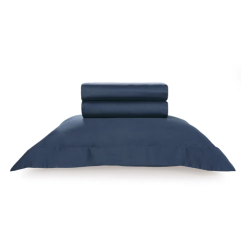 JOGO CAMA DOMOS 270 FIOS KARSTEN SOLTEIRO 180X250 AZUL MARINHO 30178 3