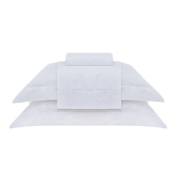 JOGO DE CAMA DAMASK SQUARE 240X250 BUDDEMEYER QUEEN BRANCO