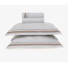JOGO CAMA MERIDIANA TRUSSARDI 220X260 CASAL BRANCO/NOCCIOLA 3801978