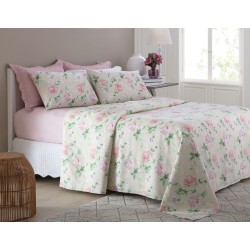 JOGO CAMA ATTUALE DUE 150FIOS S1 CORTTEX 200X250 CASAL FLORES BEGE 002