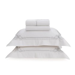 JOGO CAMA DUOMO TRUSSARDI 280X280 KING BRANCO 3855482