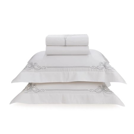 JOGO CAMA DUOMO TRUSSARDI 240X280 QUEEN BRANCO 3855440