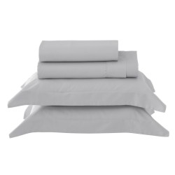 JOGO CAMA QUEEN SATINEE TINTO KACYUMARA 240X260 PRATA *007460.4395.U