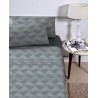 JOGO CAMA CASAL ATTUALE 150FIOS S3 CORTTEX 200X220 GEOMETRICO VERDE *0