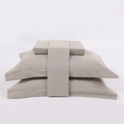 JOGO CAMA KING 200 FIOS ESSENTIAL 280X250 BEGE