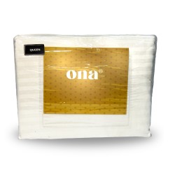 JOGO CAMA QUEEN 250 FIOS ONA 240X260 BRANCO