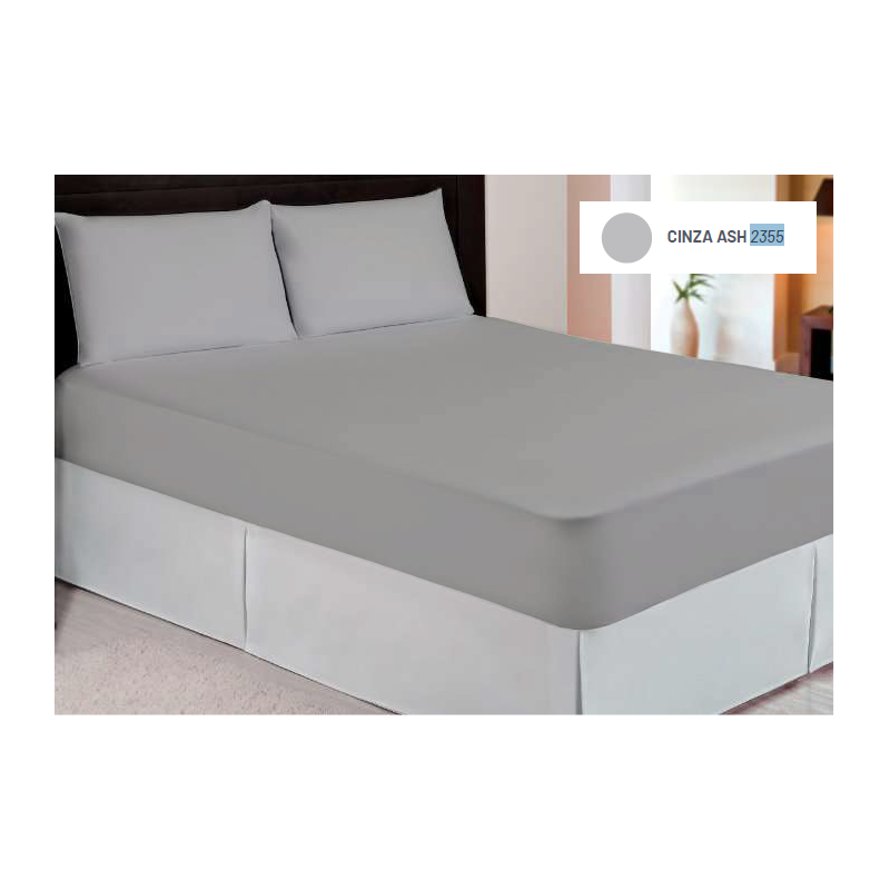 LENCOL VIDA BELA C/ELASTICO 193X203X40 KACYUMARA (C) KING CINZA ASH 00