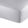 LENCOL BASIC PERCALLE C/ELAST BUD 193X203X40CM SUPER KING CINZA