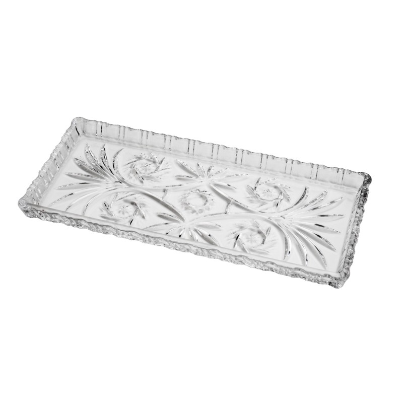TRAVESSA CRISTAL D/CHUMBO DRAGON 34X15X2.5CM *7224 LYOR