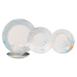 APARELHO JANTAR LA BELLE 30PCS PORCELANA L'HERMITAGE BRANCO 28119