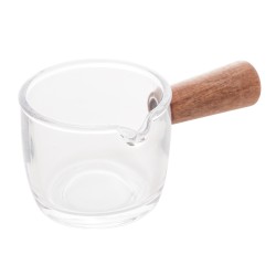 MOLHEIRA VIDRO C/CABO BAMBU 100ML LYOR TRANSPARENTE 2607