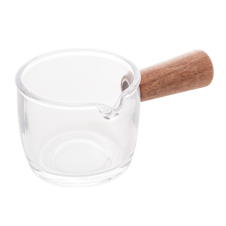 MOLHEIRA VIDRO C/CABO BAMBU 100ML LYOR TRANSPARENTE 2607