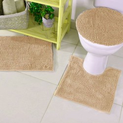 JOGO BANHEIRO POPCORN 3PCS BEGE 14.02.0015-0072