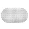 TAPETE P/BANHEIRO DE PVC C/ANTIDERRAPANTE 63X35CM LYOR TRANSPARENTE 15