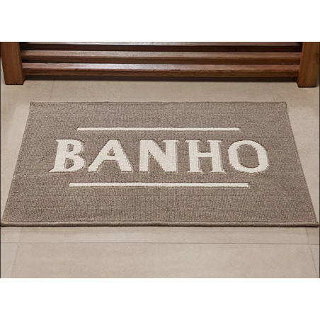 TAPETE BANHO 50X80 NIAZITEX BEGE