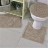JOGO BANHEIRO POPCORN 3PCS MARROM 14.02.0015-0072