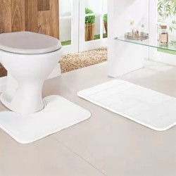 JOGO BANHEIRO 2PCS MIAMI NIAZITEX BRANCO