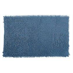 TAPETE BOLINHA MICROFIBRA 50X70 ROZAC AZUL *408101