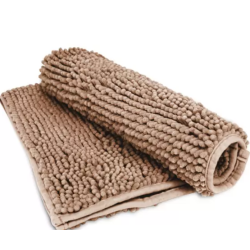 TAPETE BOLINHA MICROFIBRA 50X70 ROZAC TERRA *408101