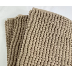 TAPETE BOLINHA MICROFIBRA 50X70 ROZAC CAQUI *408101