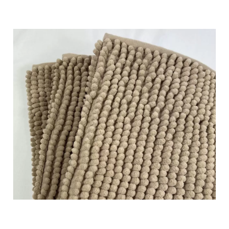 TAPETE BOLINHA MICROFIBRA 50X70 ROZAC CAQUI *408101