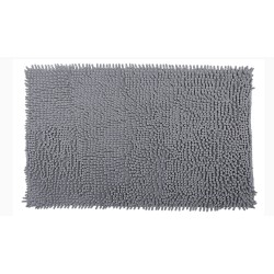 TAPETE BOLINHA MICROFIBRA 50X70 ROZAC CINZA *408101