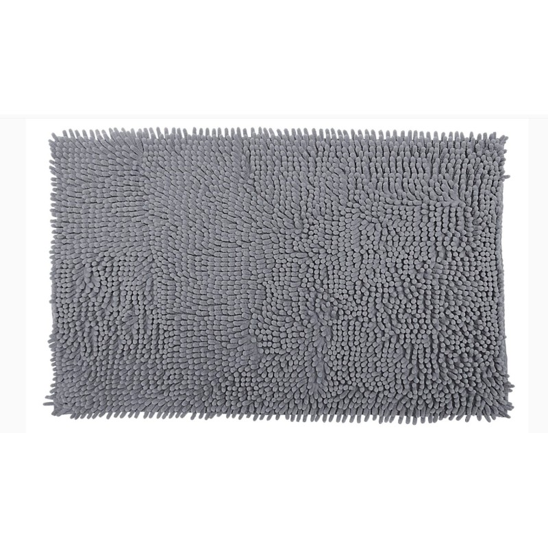 TAPETE BOLINHA MICROFIBRA 50X70 ROZAC CINZA *408101