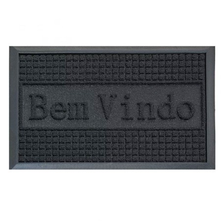 TAPETE PORTA LIMA NIAZITEX 40X60 DES. 002/PRETO