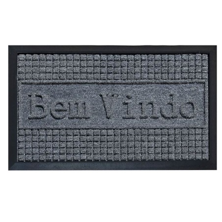 TAPETE PORTA LIMA NIAZITEX 40X60 DES. 002/CINZA