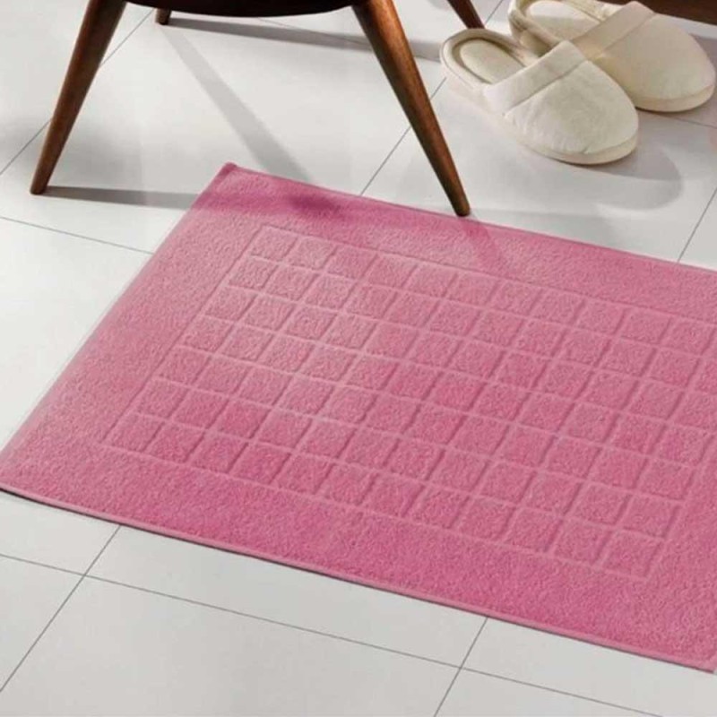 TOALHA PISO ROYAL II AF-1317 DOHLER ROSA LISO 45X70