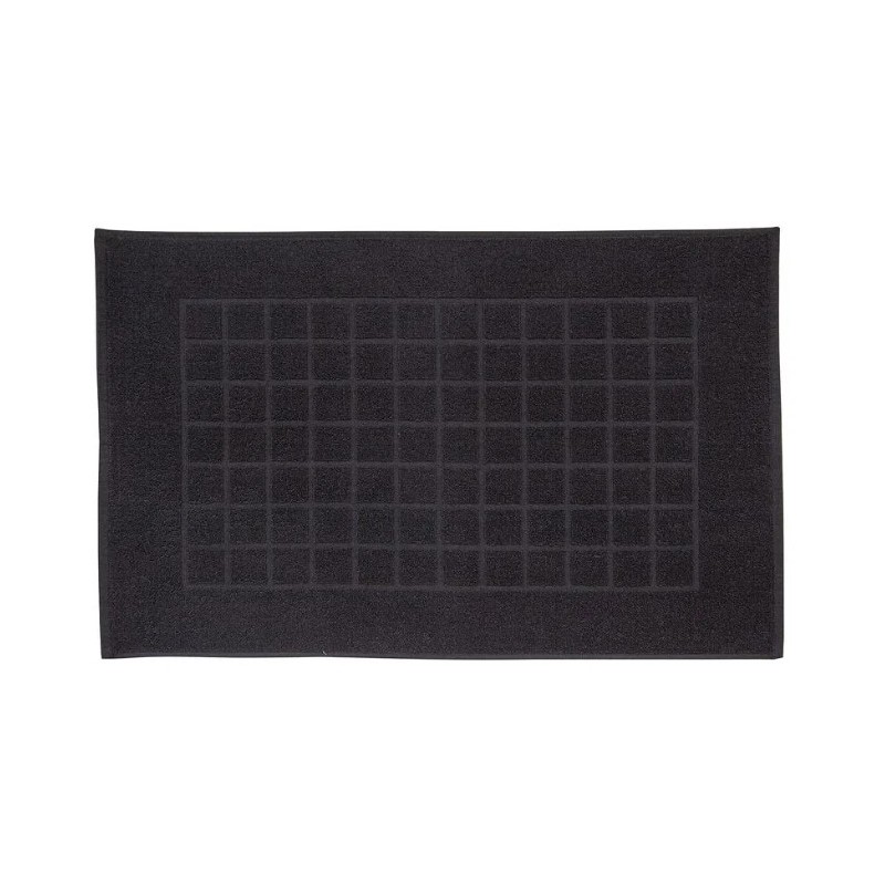 TOALHA PISO ROYAL II AF-1317 DOHLER PRETO LISO 45X70