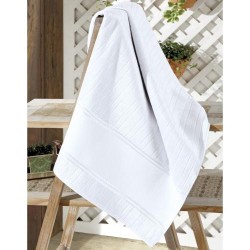 TOALHA LAVABO VELOUR ARTESANALLE BRANCO 30X45
