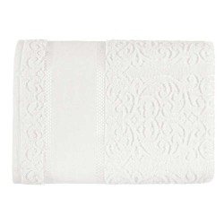 TOALHA BANHO MELINA II P/B KARSTEN BRANCO 90X150