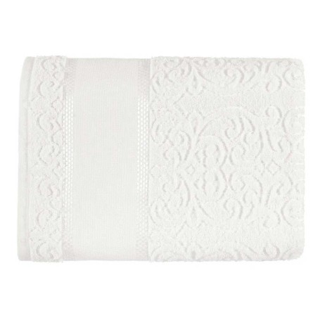 TOALHA BANHO MELINA II P/B KARSTEN BRANCO 90X150