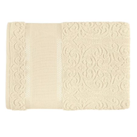 TOALHA ROSTO MELINA II P/B  193 KARSTEN MARFIM 50X80