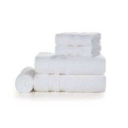 JOGO BANHO 5PCS UNIKA KARSTEN 070X140 BRANCO