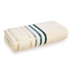 TOALHA ROSTO LUMINA KARSTEN IVORY/PETROLEO 1112/6 48X80 3675387
