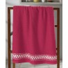TOALHA BANHO JACQUARD PREMIUM LISO 70X140 FJ-6987 DOHLER CEREJA