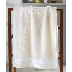 TOALHA BANHO JACQUARD PREMIUM LISO 70X140 FJ-6987 DOHLER MARFIM