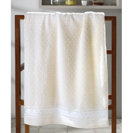 TOALHA BANHO JACQUARD PREMIUM LISO 70X140 FJ-6987 DOHLER MARFIM