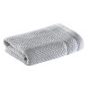 TOALHA ROSTO JACQUARD CHEVRON CORTTEX 50X70 CINZA 0008