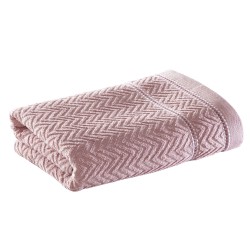 TOALHA ROSTO JACQUARD CHEVRON CORTTEX 50X70 ROSA 0008