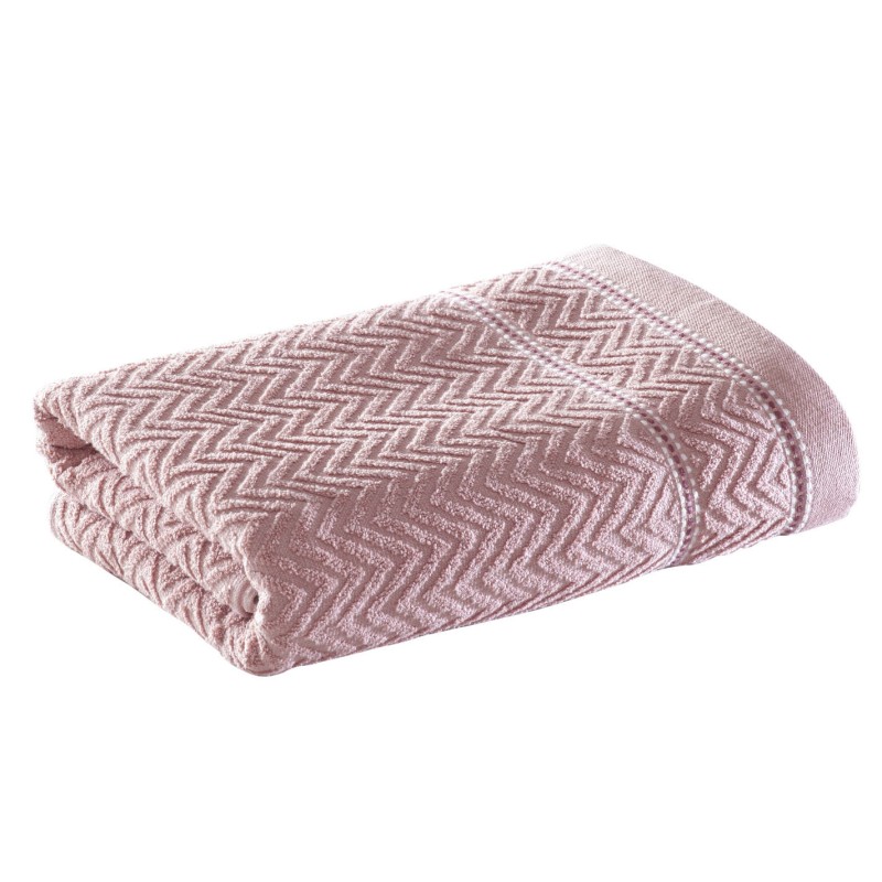TOALHA ROSTO JACQUARD CHEVRON CORTTEX 50X70 ROSA 0008
