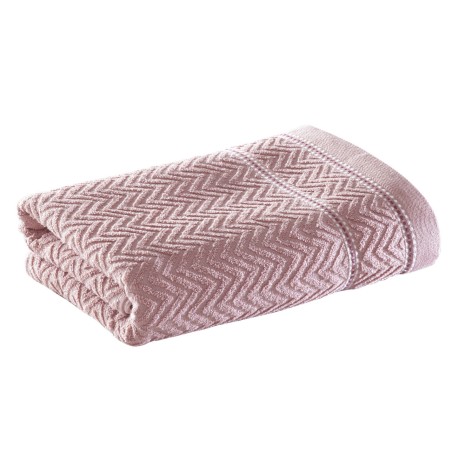 TOALHA ROSTO JACQUARD CHEVRON CORTTEX 50X70 ROSA 0008