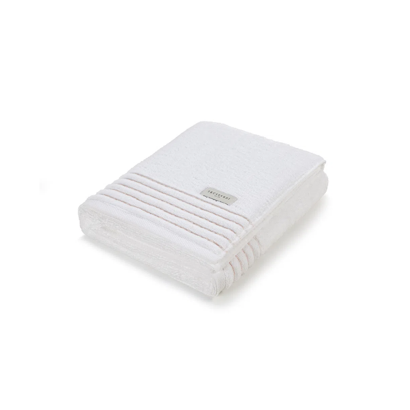 TOALHA ROSTO PALLADIO TRUSSARDI 48X80 BRANCO/ROSATO 3617735