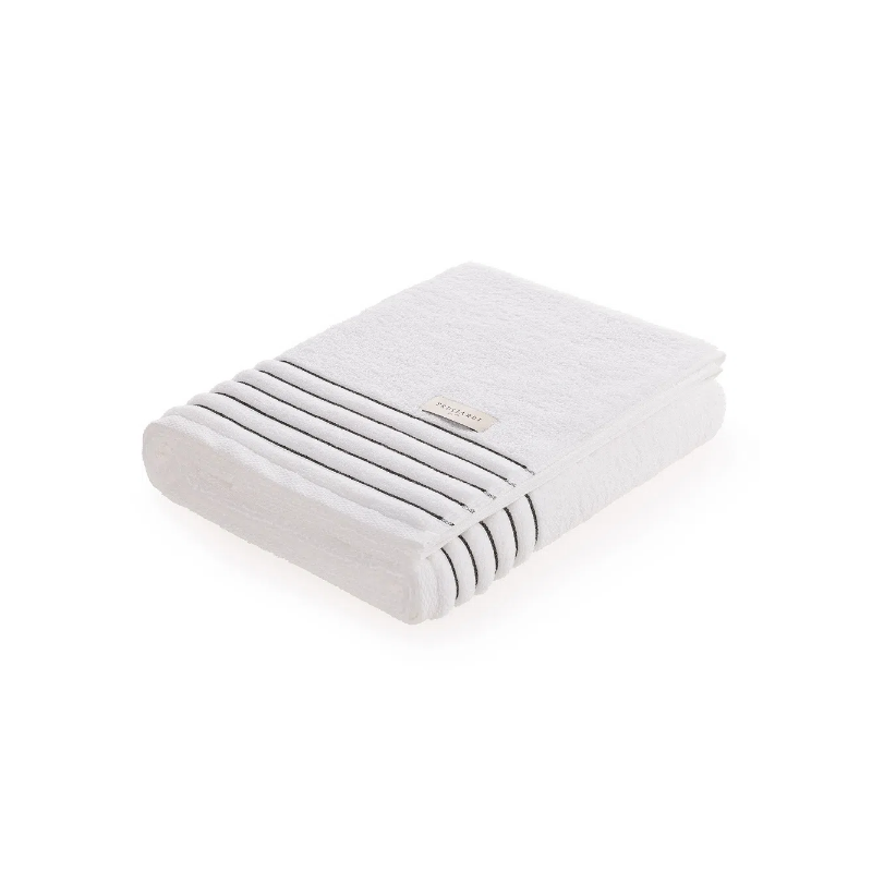 TOALHA ROSTO PALLADIO TRUSSARDI 48X80 BRANCO/PRETO 3835040