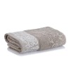TOALHA ROSTO JACQUARD MEDALHAO CORTTEX 50X70CM BEGE